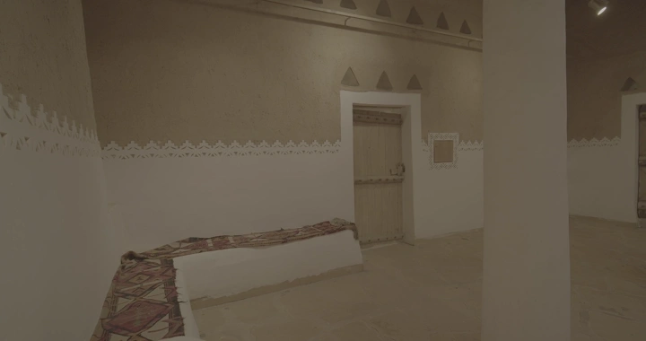 An interior room in Al-Masmak Palace in Riyadh, interior shot.
