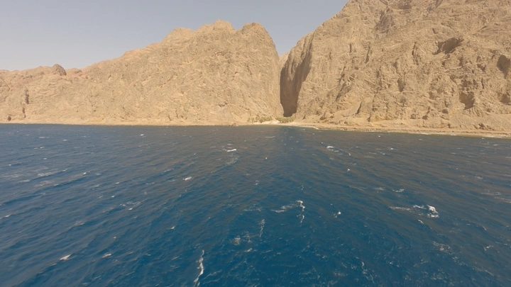 وادي طيب اسم في تبوك، تصوير درون نهاري.