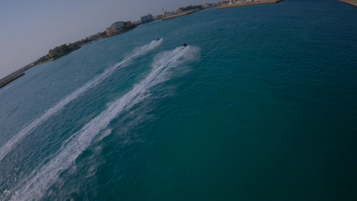 دبابات بحرية في جدة،  لقطة جوية.