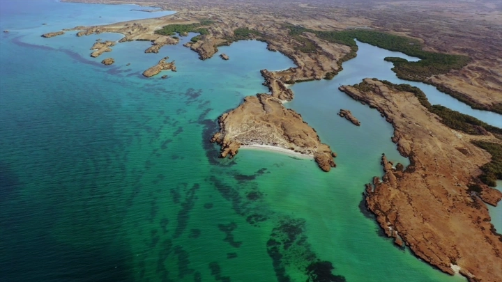 Farasan Islands in the Red Sea, aerial view.