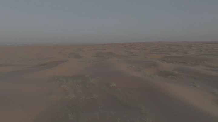 صحراء النفود الكبير في النهار، لقطة جوية.