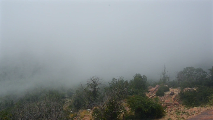 منظر ضبابي في باللسمر، لقطة طبيعية.