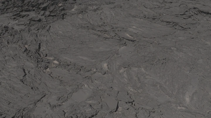 سطح حمم بركانية متجمدة، لقطة جوية .