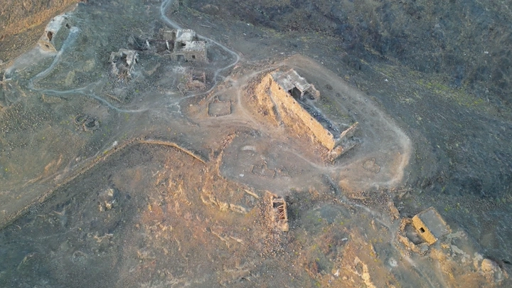 موقع المساجد السبعة في المدينة المنورة، لقطة جوية.