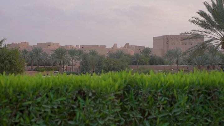 منتزه البجيري في الدرعية، الرياض، لقطة نهارية.