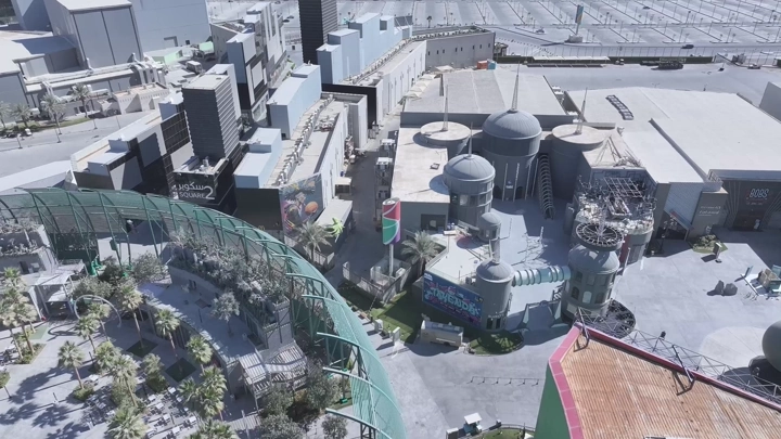 منظر جوي للبوليفارد في الرياض، تصوير بطائرة الدرون.