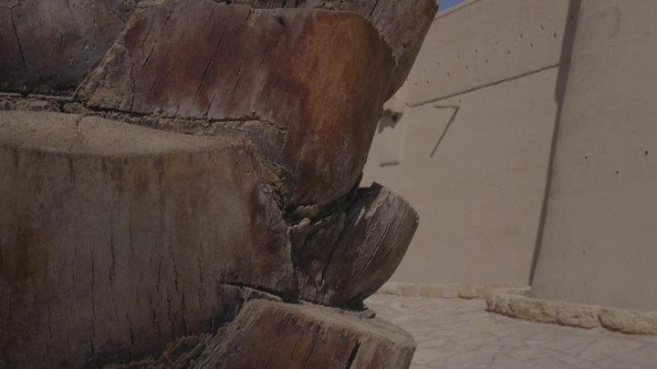 قصر المصمك من الخارج في الرياض، لقطة قريبة.