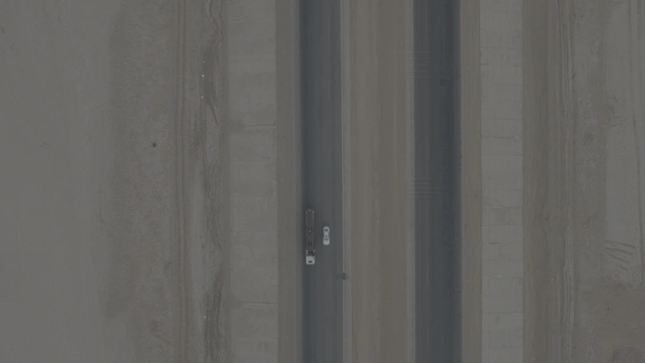 طريق القصيم، لقطة جوية إسقاطية.