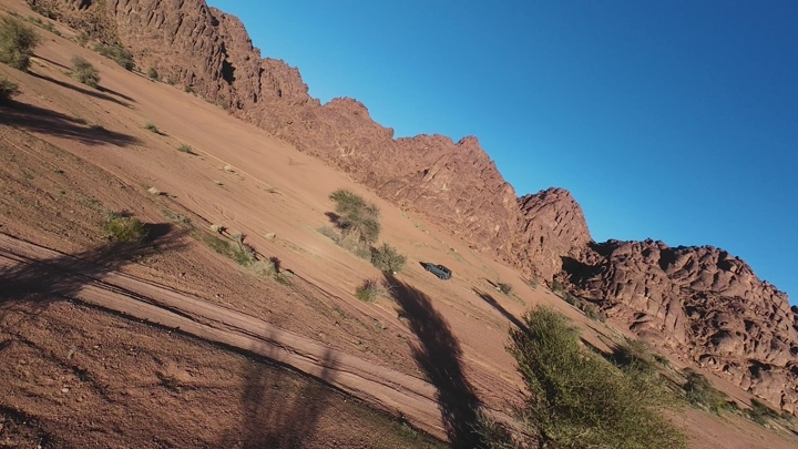 منظر جبلي في توارن حائل، لقطة درون.