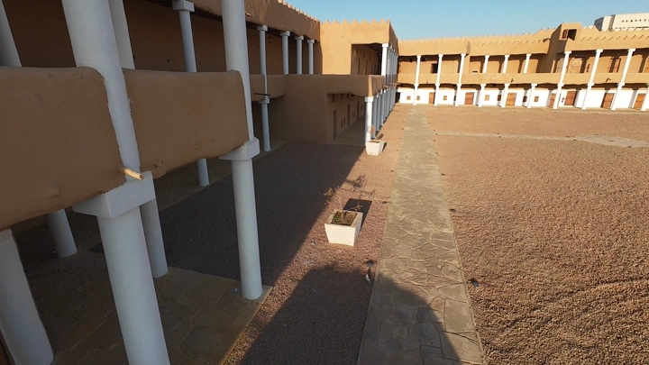 قصر القشلة في حائل، تصوير جوي في النهار.