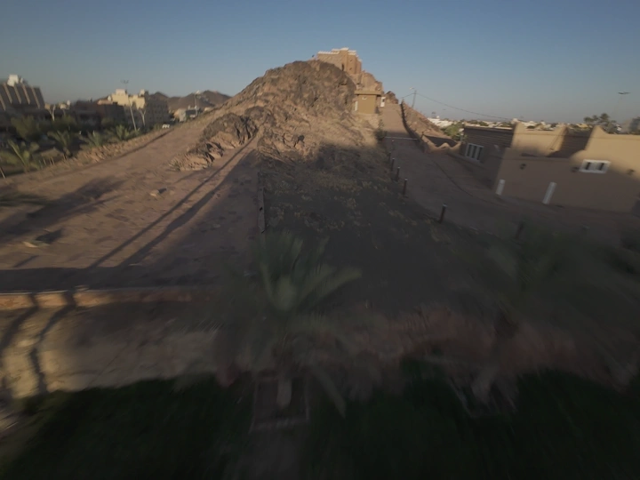 قلعة أعيرف في حائل، لقطة FPV.